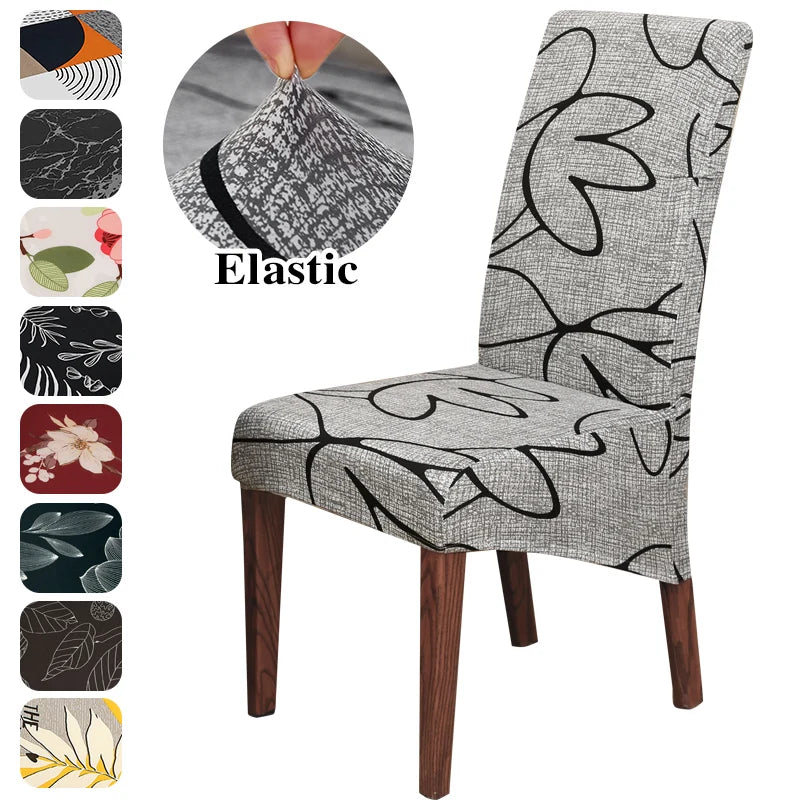 Printed Elastic XL Size Chair Cover