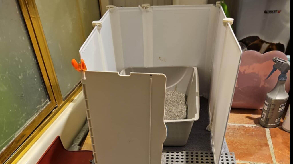 Extra Large Cat Litter Box Enclosure Splash Guard