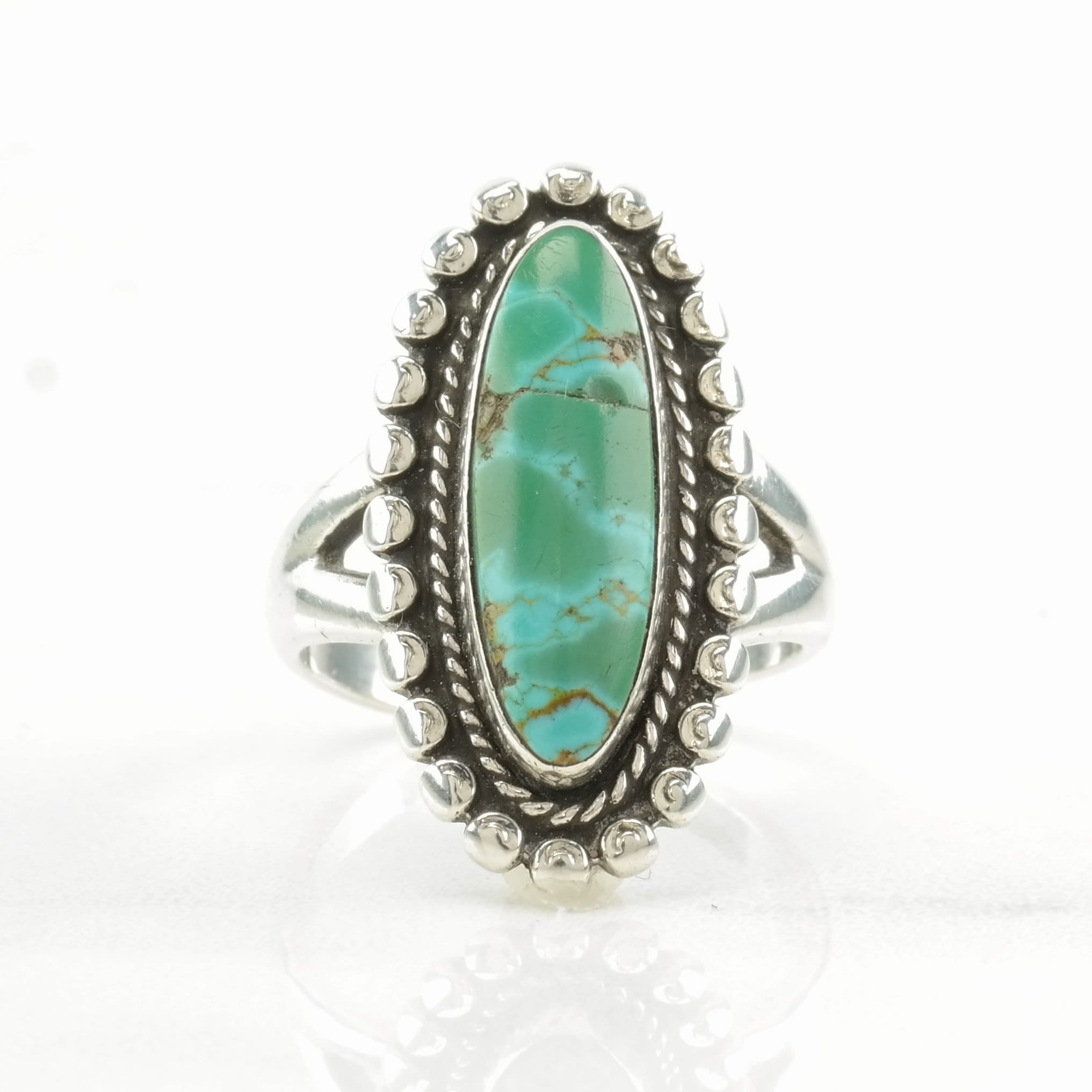 Vintage Sterling Silver Ring Turquoise Size 5