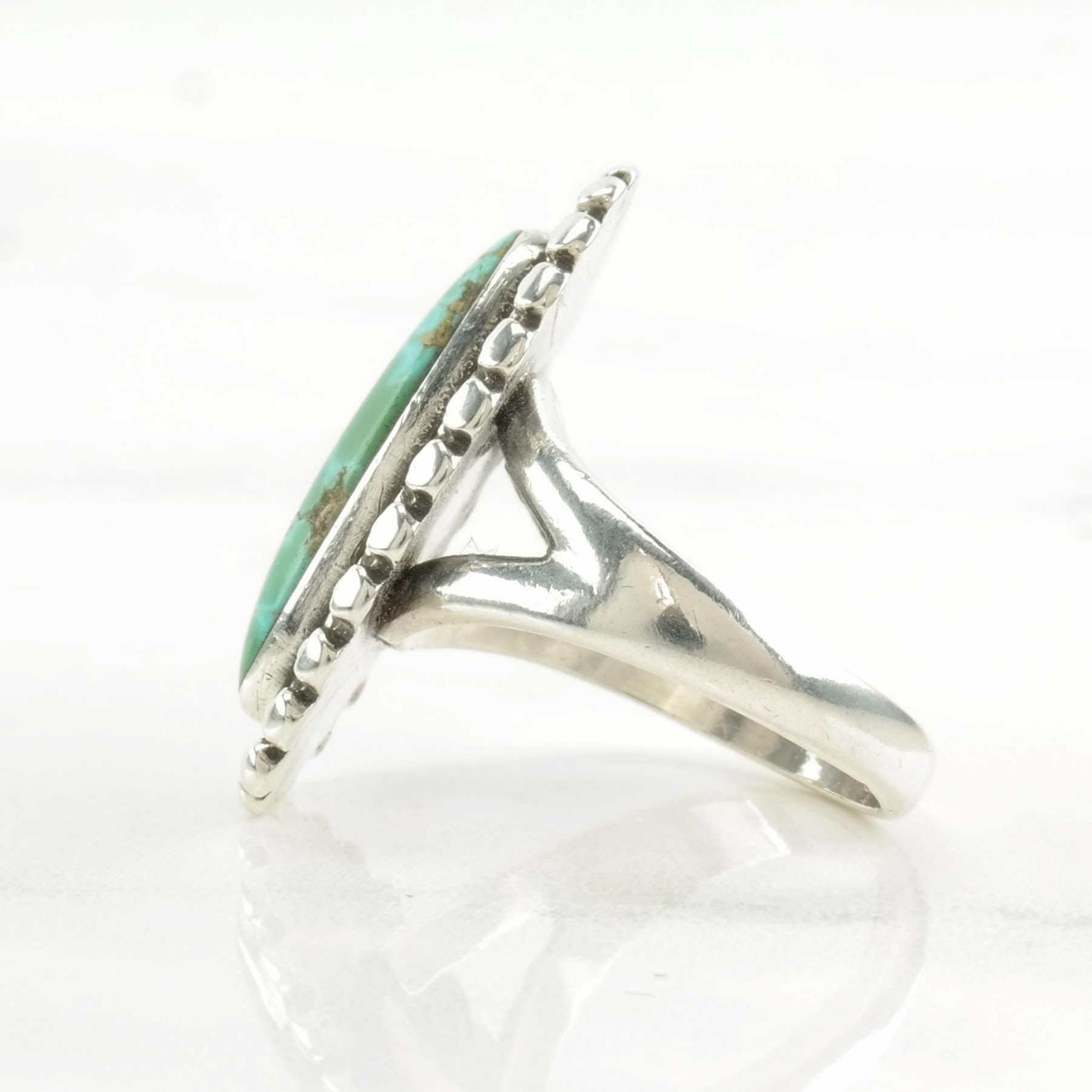 Vintage Sterling Silver Ring Turquoise Size 5