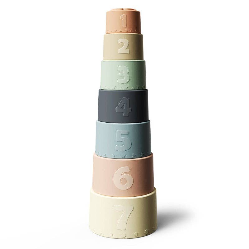 silicone stacking cups