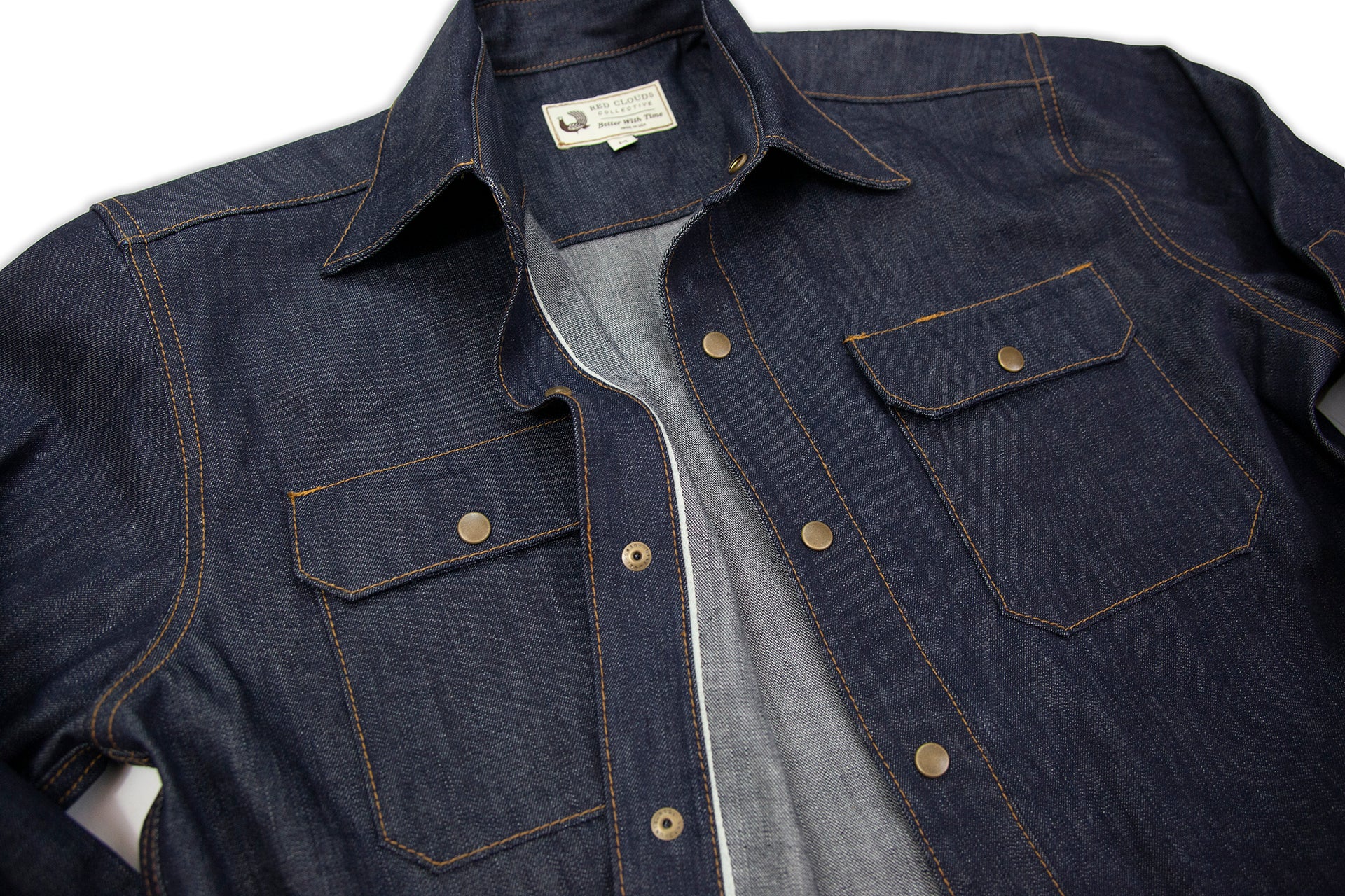 witham work shirt - cone mills selvage denim