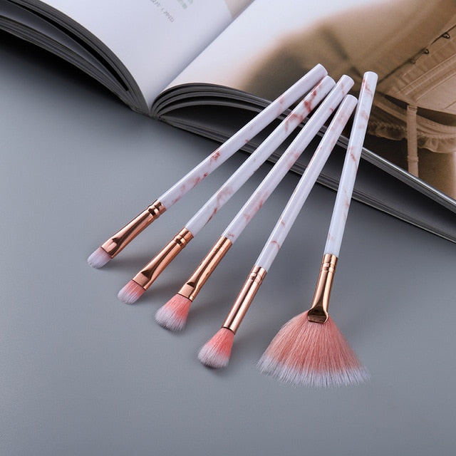 FLD 12/8/5pcs Eye Lip Makeup Brushes Set Eyebrow Comb Eyelash Sponge Eyeshadow Silicone Face Mask Edge Control Brush Cosmetics