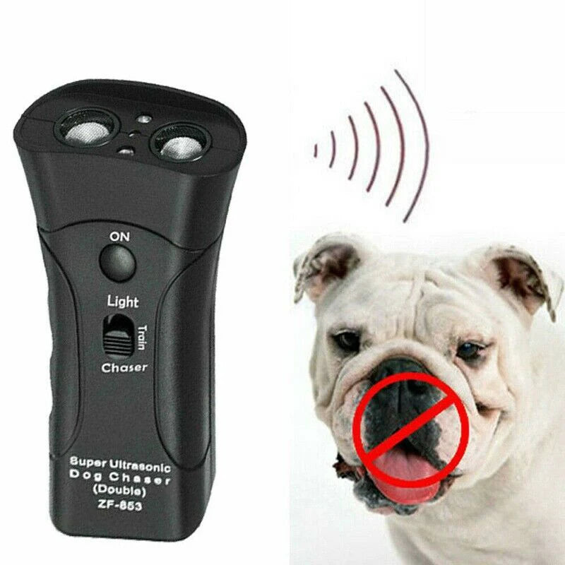 Portable Ultrasonic Dog Trainer Device Dog Deterrent/Dog Barking Control Devices Training Tool Stop Barking Sonic Dog Repeller