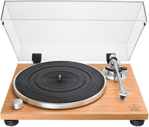 Audio Technica AT-LPW30TKR Manual Belt Drive Turntable (33/45) Built-in Pre-Amp (Teak)