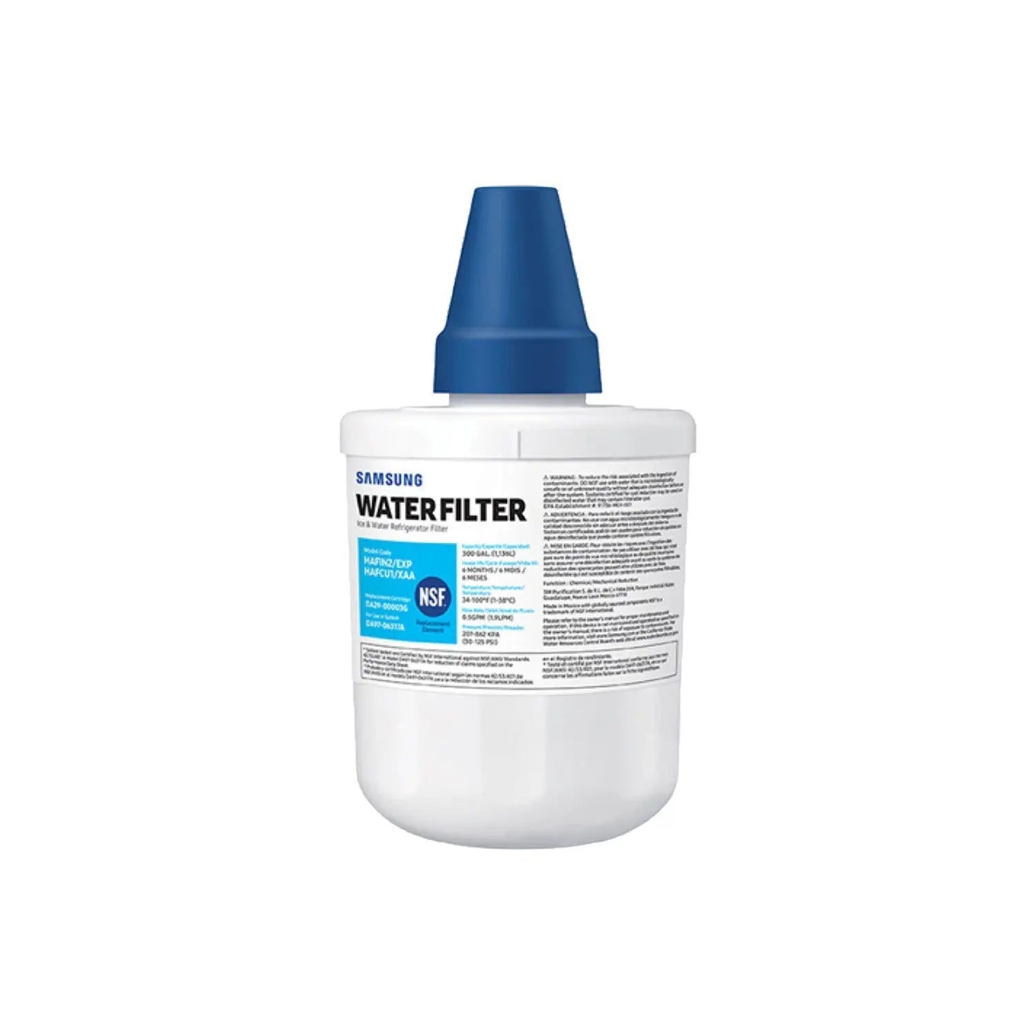 SAMSUNG Genuine HAF-CU1 Refrigerator Water Filter (DA29-00003G), White.