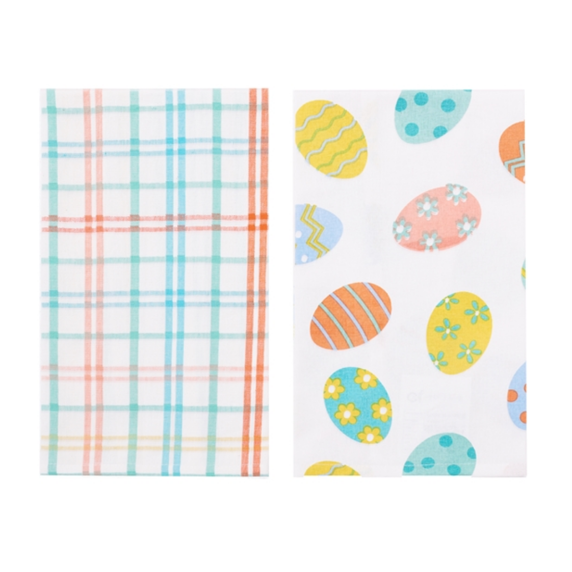 Easter Egg Plaid Towel Set