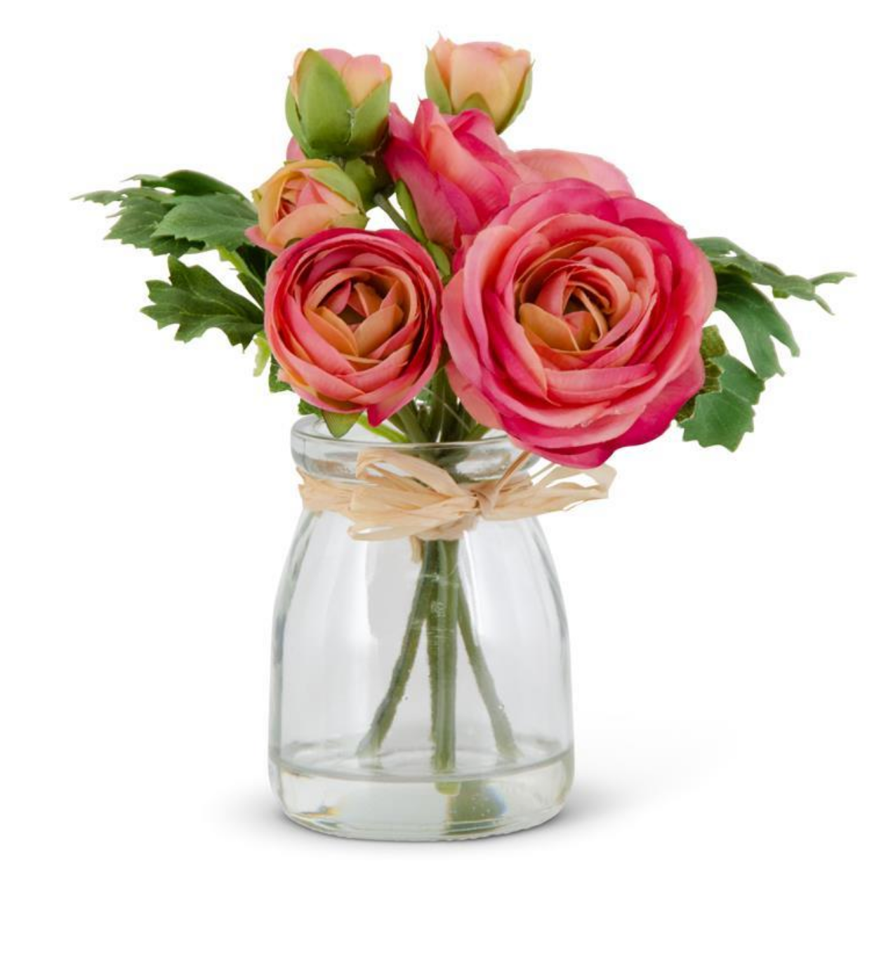Mini Vase w/ Artificial Flowers