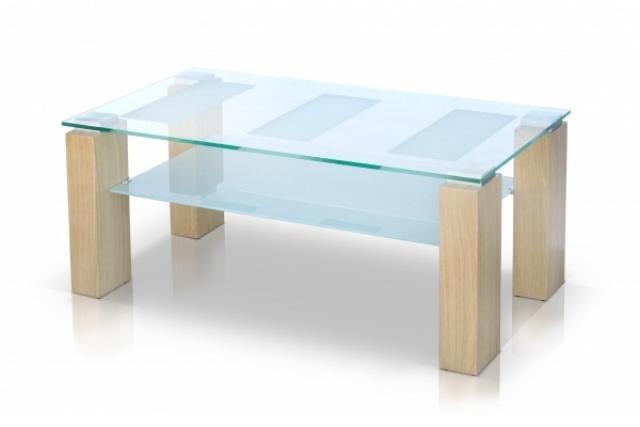 Maxima House GABO Clear Glass Top Coffee Table