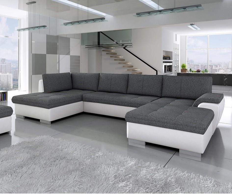 Maxima House Sectional TOKIO Maxi with FULL XL Sleeper and bedding storage