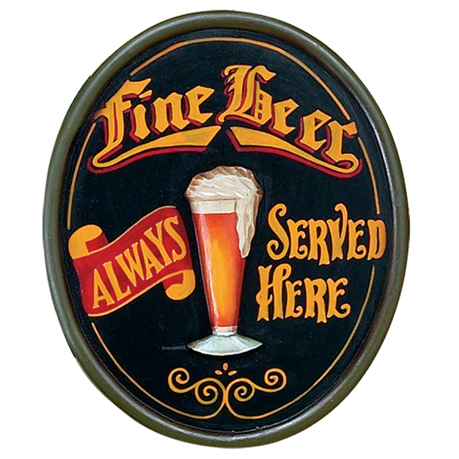 RAM Game Room Pub Sign-Fine Beer-23.5
