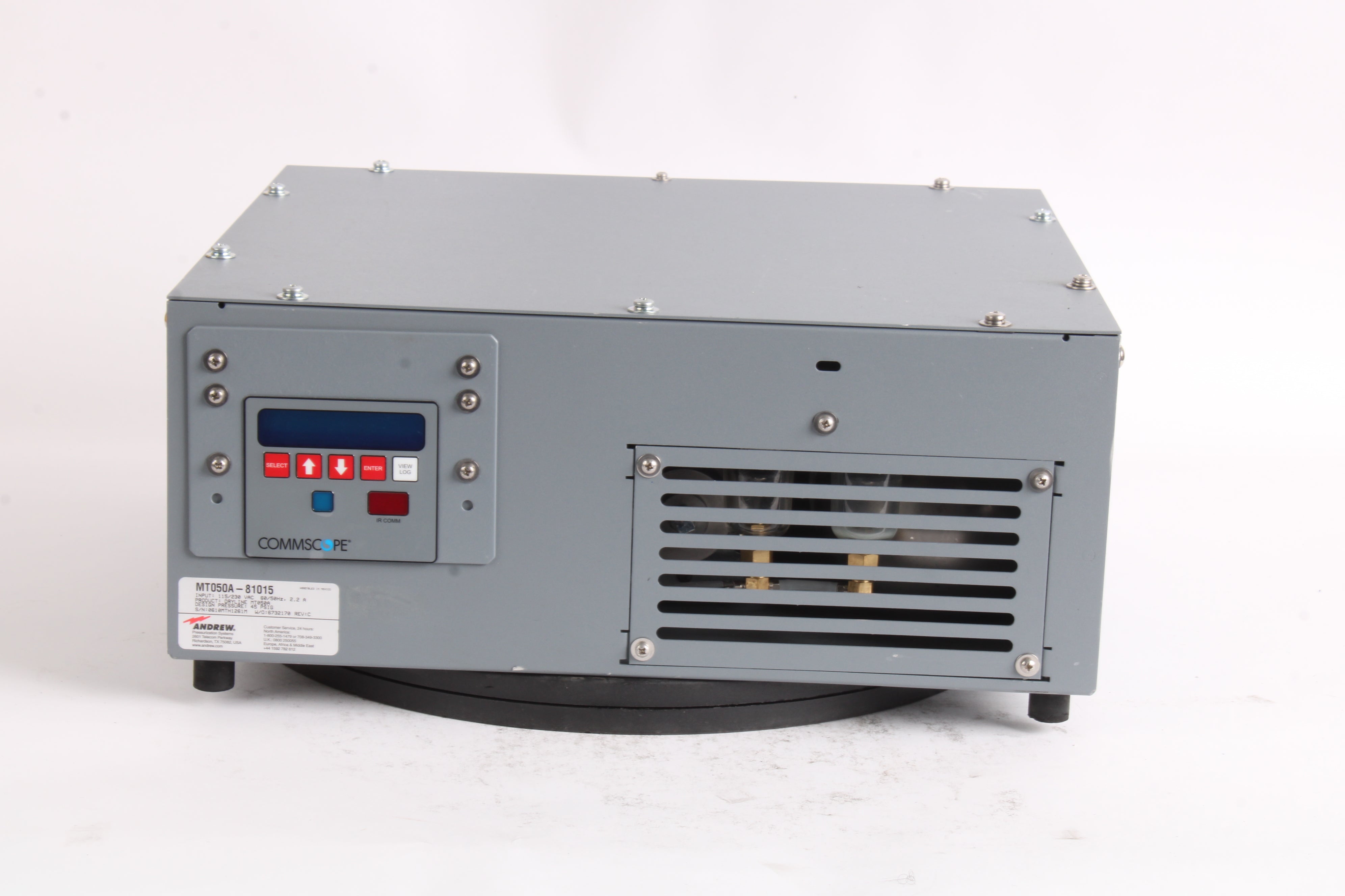 Andrew Dryline MT050A MT050A-81015 Design Pressure 45 PSIG Dehydrator