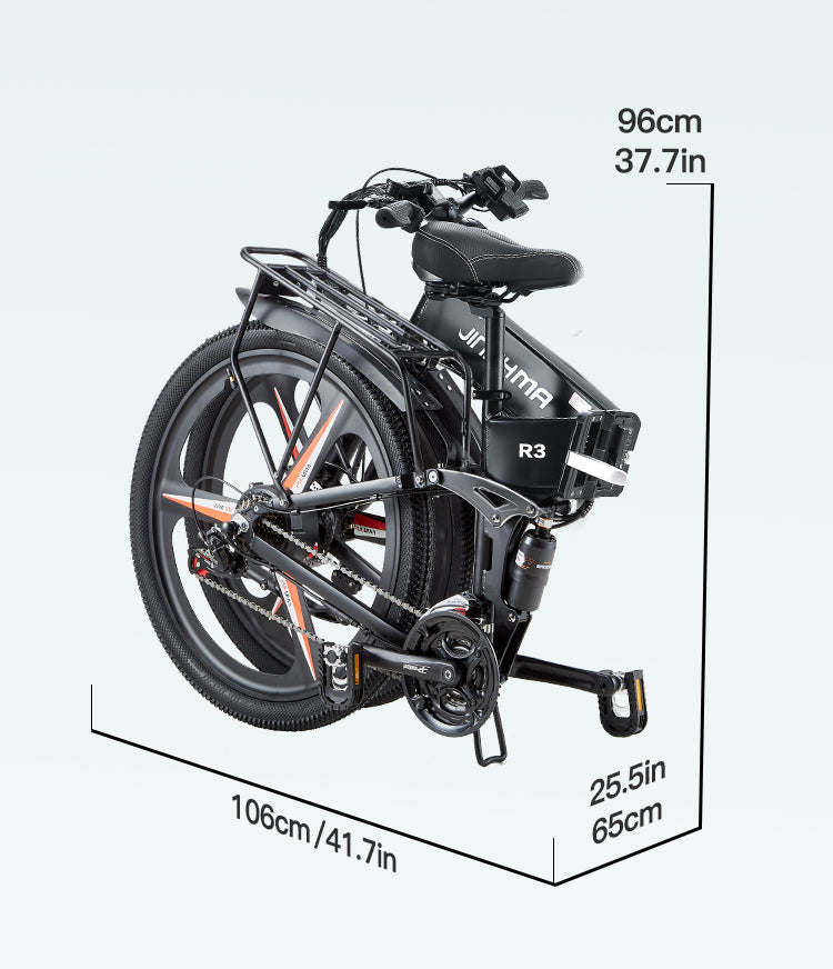 R3 Faltbares E Bike mit doppelter StoBdampfung