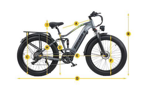 56cm bike sales in inches