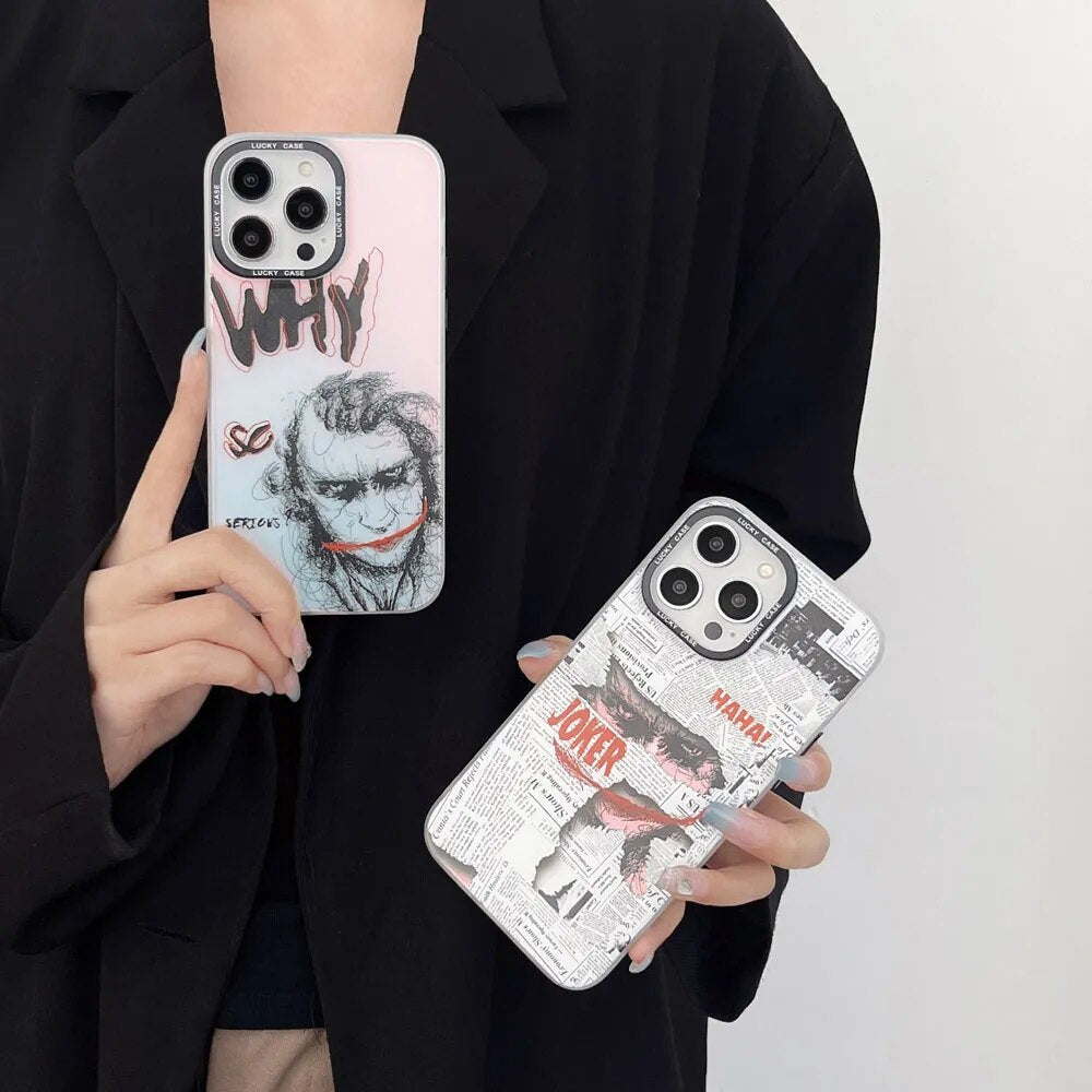 Artist Joker Newspaper Case For iPhone