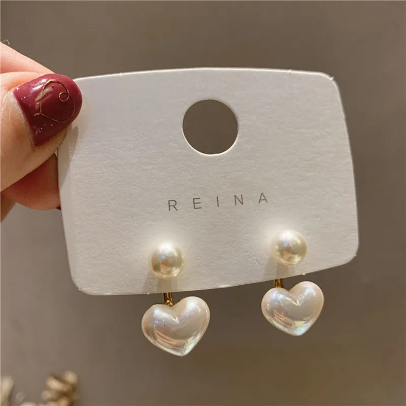 2024 New Classic Elegant Imitation Pearl Dangle Earrings For Women Crystal Long Tassel Exquisite Drop Earring Wedding Jewelry