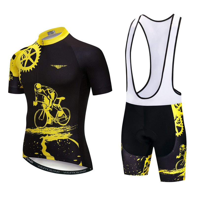 Pro Cycling Jersey Set - Polyester Material, Asian Sizes, Size Chart, Multiple Colors Available