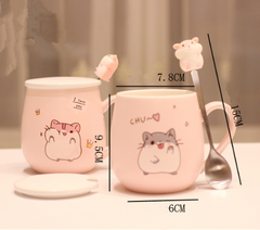 Super Cute Hamster Pattern Ceramic Mug MK15236