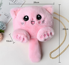 Cute Cat Tail Soft Plush Shoulder Bag MK15321