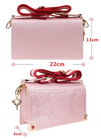 Card Captor MKkura Kinomoto Cosplay PU Leather Cartoon Small