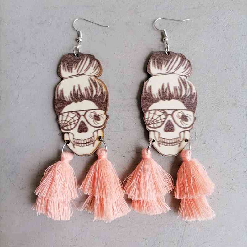 Spider Grandma Tassel Detail Dangle Earrings