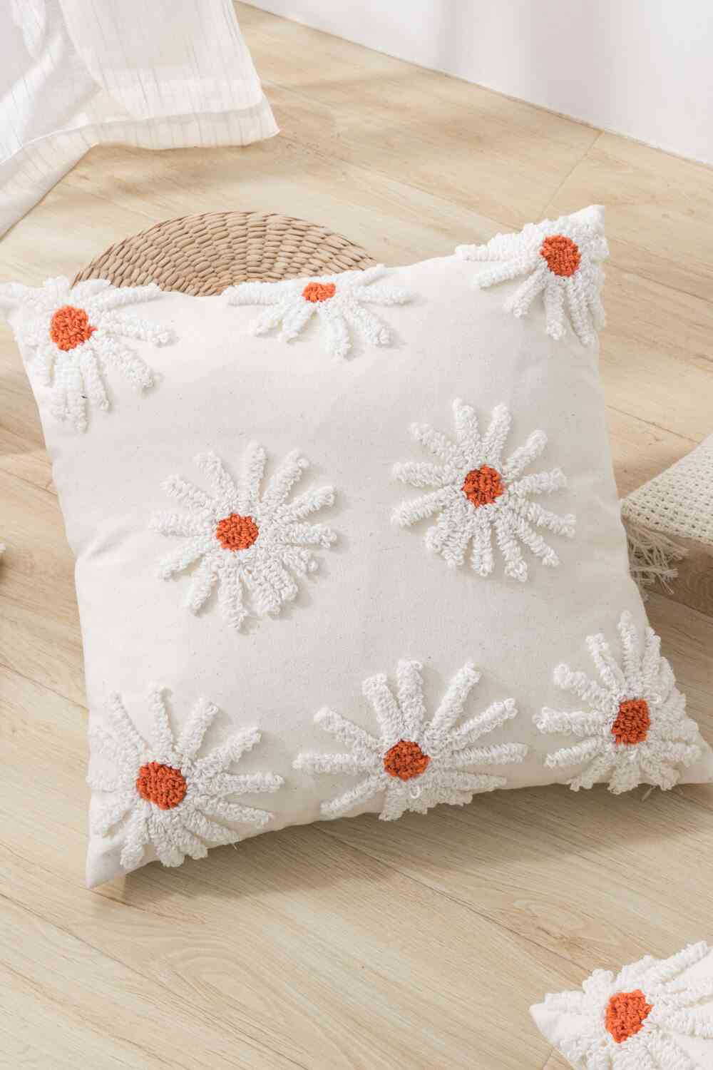 Textured Decorative Throw Pillow Case