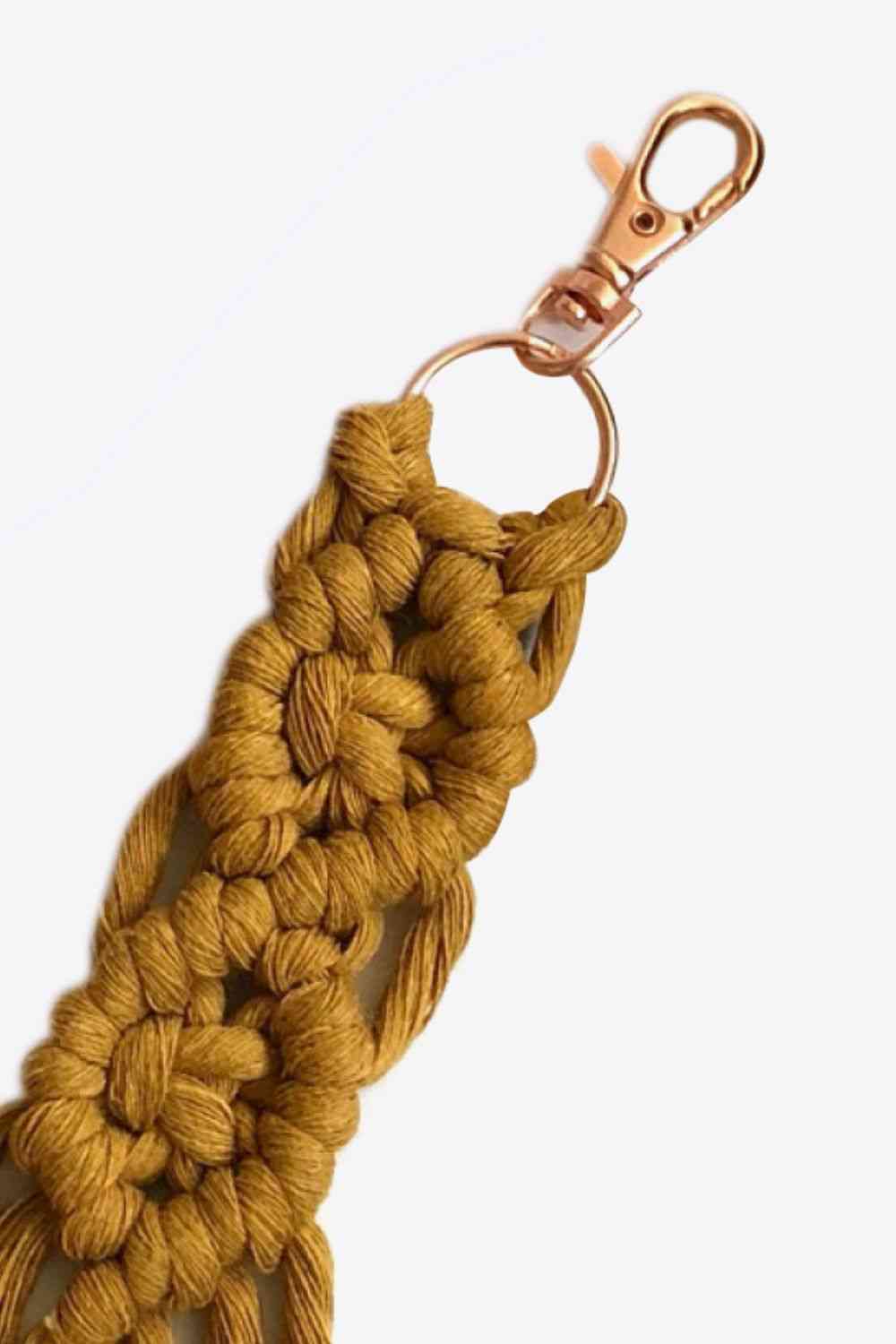 Assorted 4-Pack Macrame Fringe Keychain