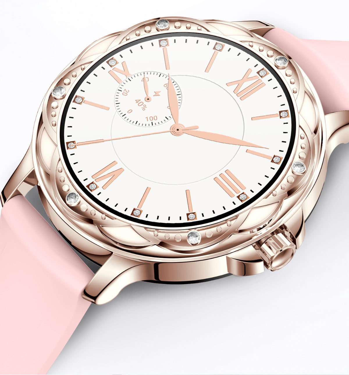 Lady Rose Gold SmartWatch BP F12