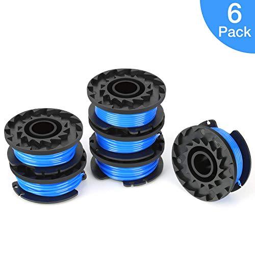 SUERW SUERW-Gr-Spool-6PACK Line String Trimmer Replacement Spool 6 Pack, Blue - new