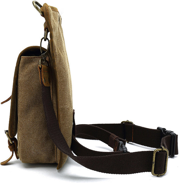 DEEPKEE original nubuck handmade full-grain genuine leather cowhide bag Outdoor Cycling Leg Bag #6001