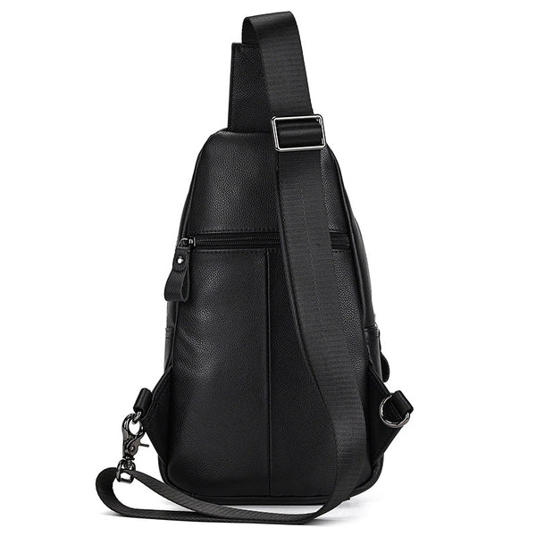 DEEPKEE original nubuck handmade full-grain genuine leather cowhide bag DEEPKEE Men's Genuine Leather Sling Bag #9337
