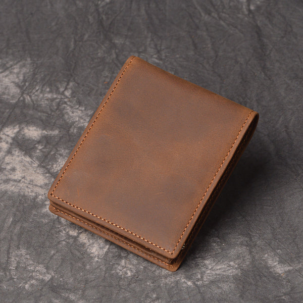 DEEPKEE original nubuck handmade full-grain genuine leather cowhide bag DEEPKEEE HANDMADE | Jock Crazy Horse Leather Bifold Wallet No.198_3