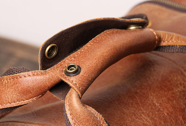 DEEPKEE original nubuck handmade full-grain genuine leather cowhide bag Mattew Luggage Bag No.571