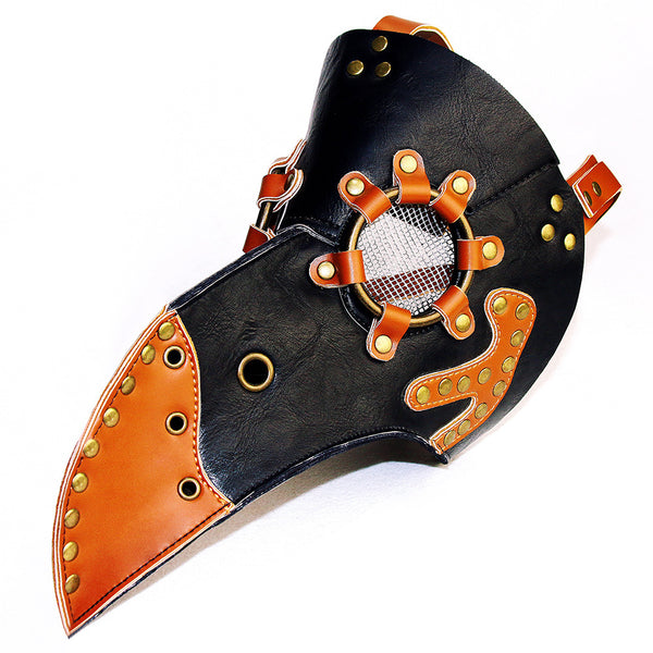 DEEPKEE original nubuck handmade full-grain genuine leather cowhide bag PLAGUE DR. STEAMPUNK #HG65007