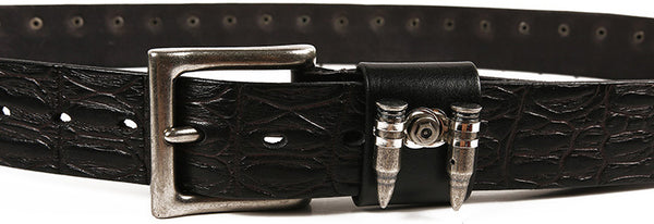 DEEPKEE original nubuck handmade full-grain genuine leather cowhide bag Hip Hop Punk Rock Metal Bullet Studded Cowhide Belt #210170