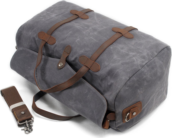 DEEPKEE original nubuck handmade full-grain genuine leather cowhide bag Leather Accessories Canvas Weekend Bag #2032K1