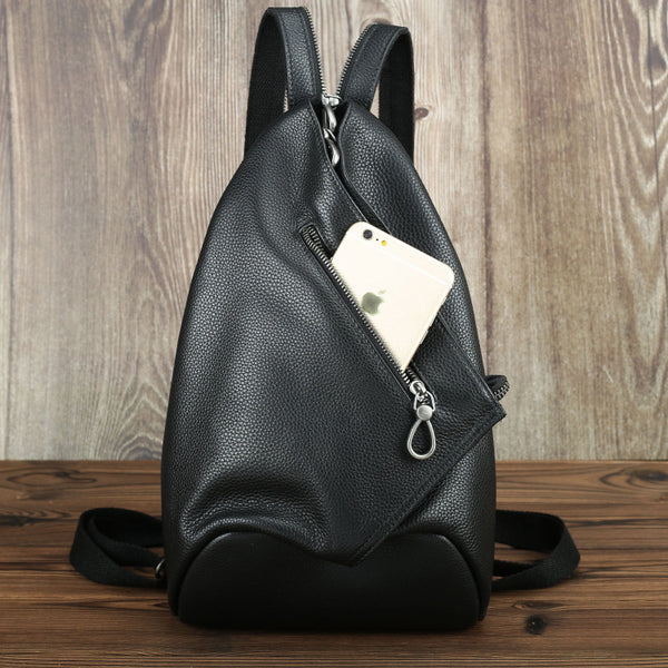 DEEPKEE original nubuck handmade full-grain genuine leather cowhide bag Deepkee Leather Unisex Dual-use Bag Backpack #SJ007