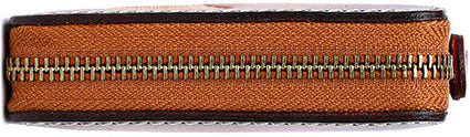DEEPKEE original nubuck handmade full-grain genuine leather cowhide bag Deepkee Leather Feather Totem Card Holder/Wallet #0926