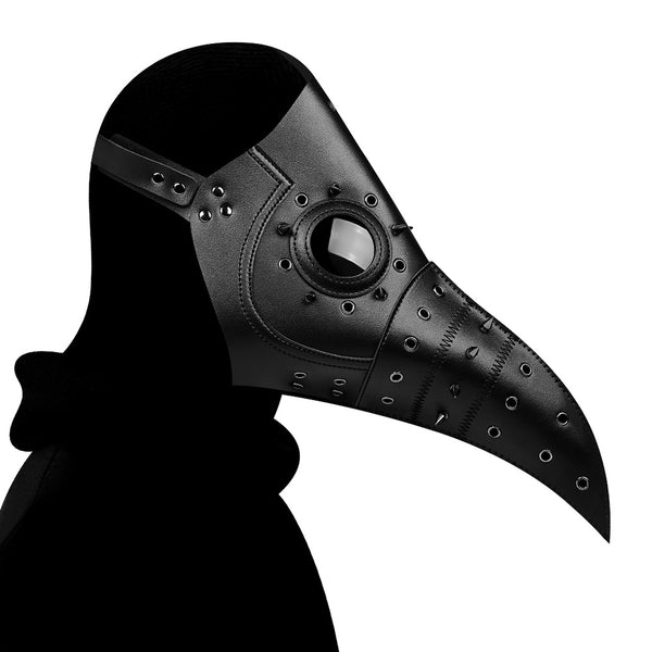 DEEPKEE original nubuck handmade full-grain genuine leather cowhide bag Deepkee Punk Medieval Plague Long Bird Beak Mask #FPBM010