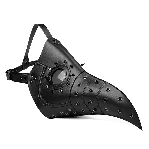 DEEPKEE original nubuck handmade full-grain genuine leather cowhide bag Deepkee Punk Medieval Plague Long Bird Beak Mask #FPBM010