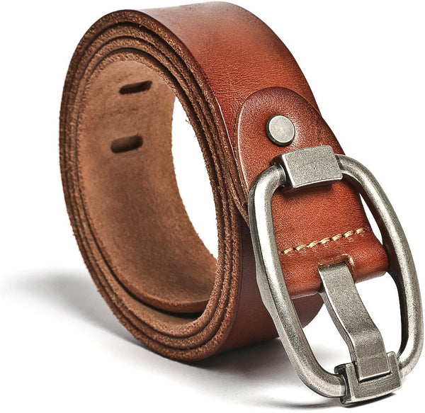 DEEPKEE original nubuck handmade full-grain genuine leather cowhide bag Deepkee genderless Perfect Leather Belt #15014