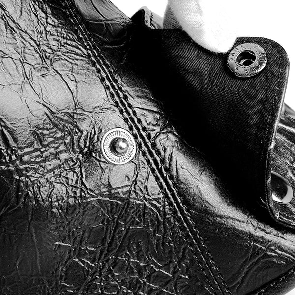 DEEPKEE original nubuck handmade full-grain genuine leather cowhide bag THE NETHERWORLD ASSASSIN COWL #FHT030