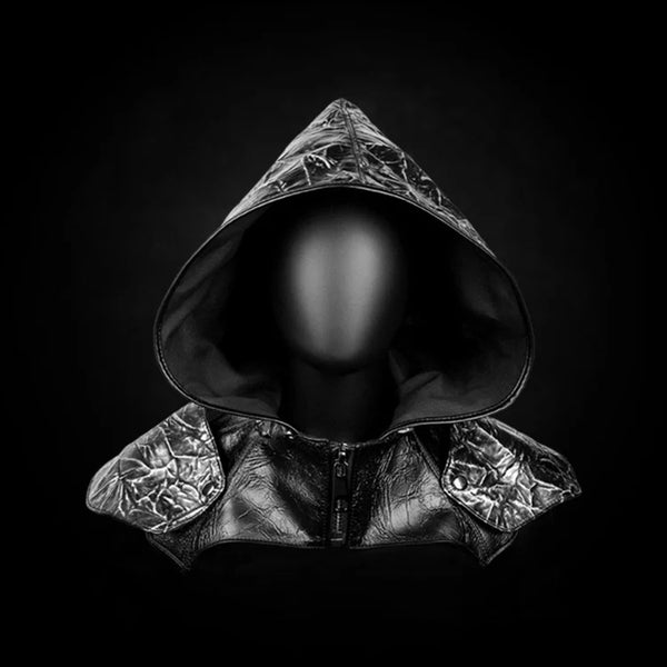 DEEPKEE original nubuck handmade full-grain genuine leather cowhide bag THE NETHERWORLD ASSASSIN COWL #FHT030
