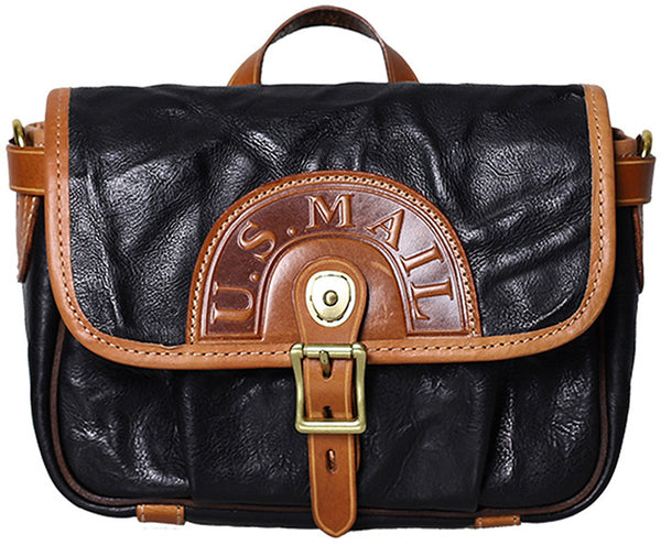 DEEPKEE original nubuck handmade full-grain genuine leather cowhide bag Literary Style Pleated, Vintage Messenger Bag No.190670