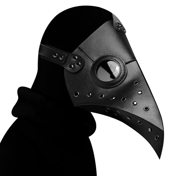 DEEPKEE original nubuck handmade full-grain genuine leather cowhide bag PLAGUED HALLOWEEN MASK #FPBM029