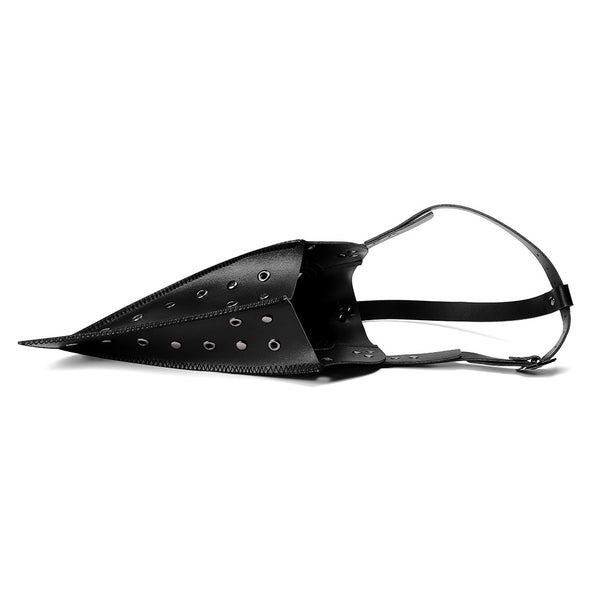 DEEPKEE original nubuck handmade full-grain genuine leather cowhide bag PLAGUED HALLOWEEN MASK #FPBM029