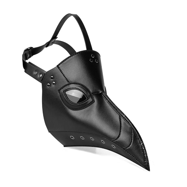 DEEPKEE original nubuck handmade full-grain genuine leather cowhide bag Steampunk Plague Doctor Hooked Beak Mask #FPBM053