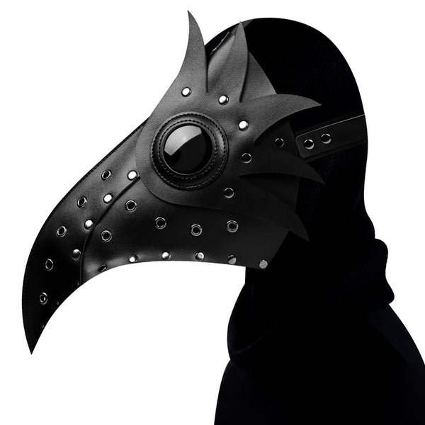 DEEPKEE original nubuck handmade full-grain genuine leather cowhide bag THE PLAGUE NOVICE MASK #FPBM011