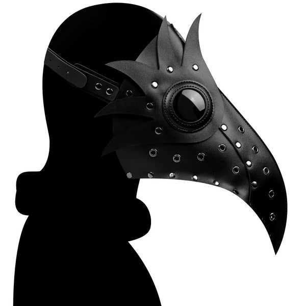 DEEPKEE original nubuck handmade full-grain genuine leather cowhide bag THE PLAGUE NOVICE MASK #FPBM011