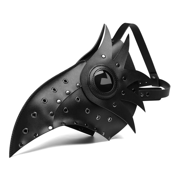 DEEPKEE original nubuck handmade full-grain genuine leather cowhide bag THE PLAGUE NOVICE MASK #FPBM011